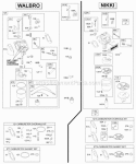 Carburetor Overhaul Set Diagram and Parts List for  Briggs and Stratton Engine